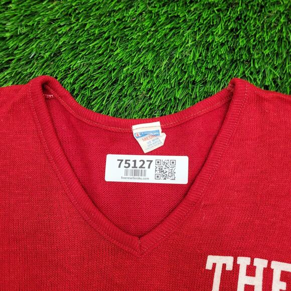 Vintage 80s Champion Sweater S/M 18x22 USA - Picture 11 of 13